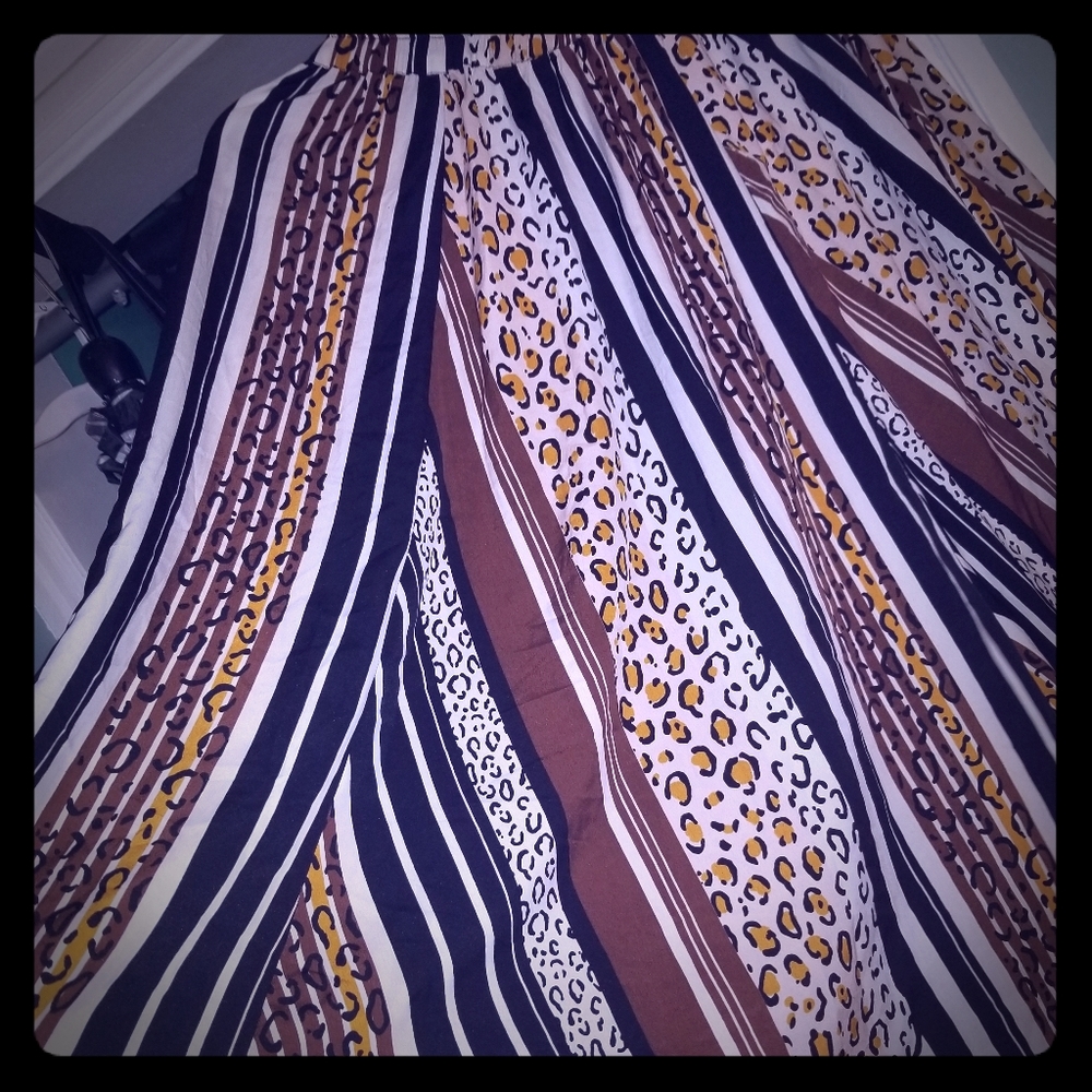 Animal print skirt